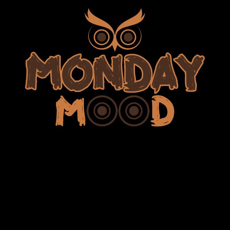 Lundi Mood, Eule, Déclaration drôle Montags Montag