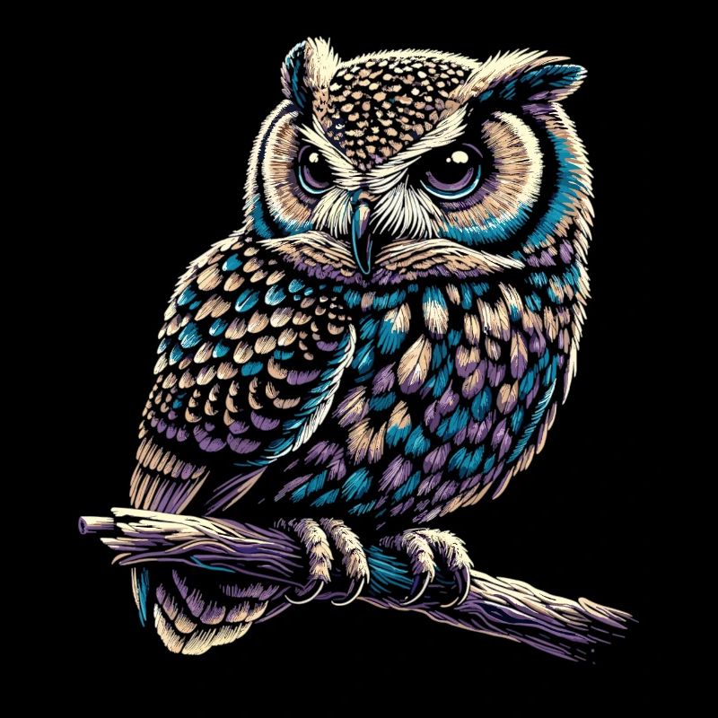 Eule Kunst Geschenk Geburtstag