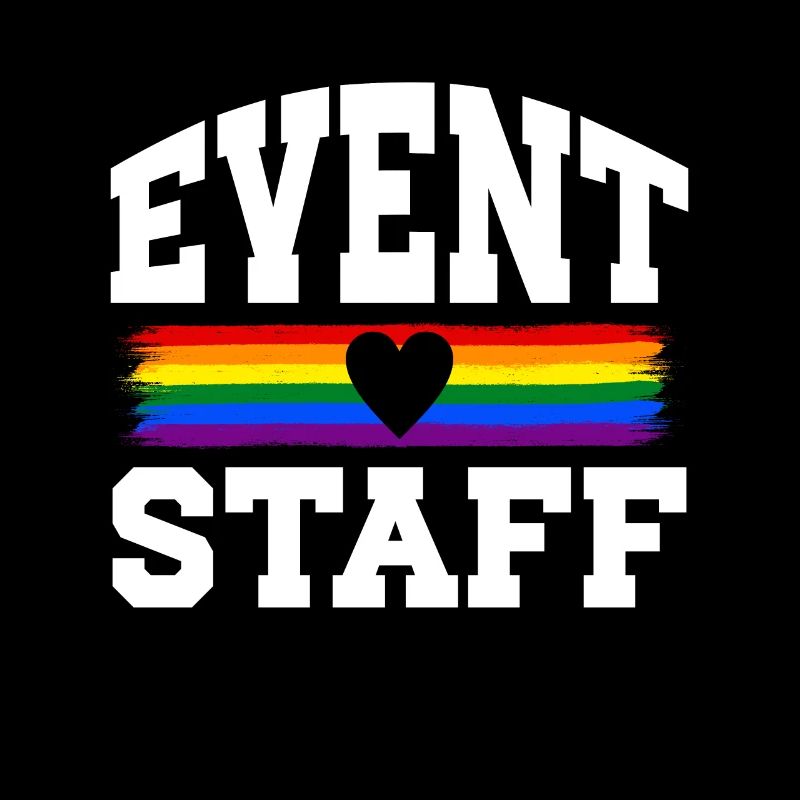 Event Staff Front Design Party Crew Pride LGBT