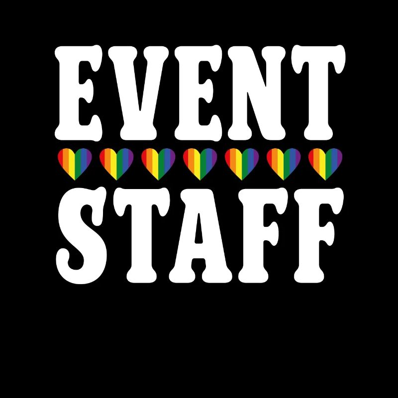 Event Staff Front Design Party Crew Pride LGBT