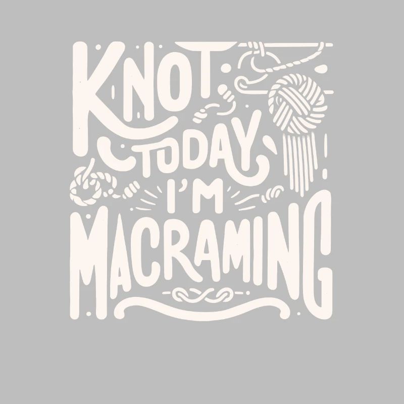 Creative macrame artist Funny macrame