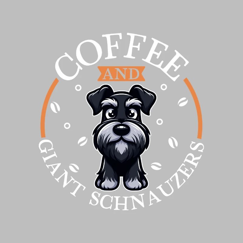 Café et schnauzer géant
