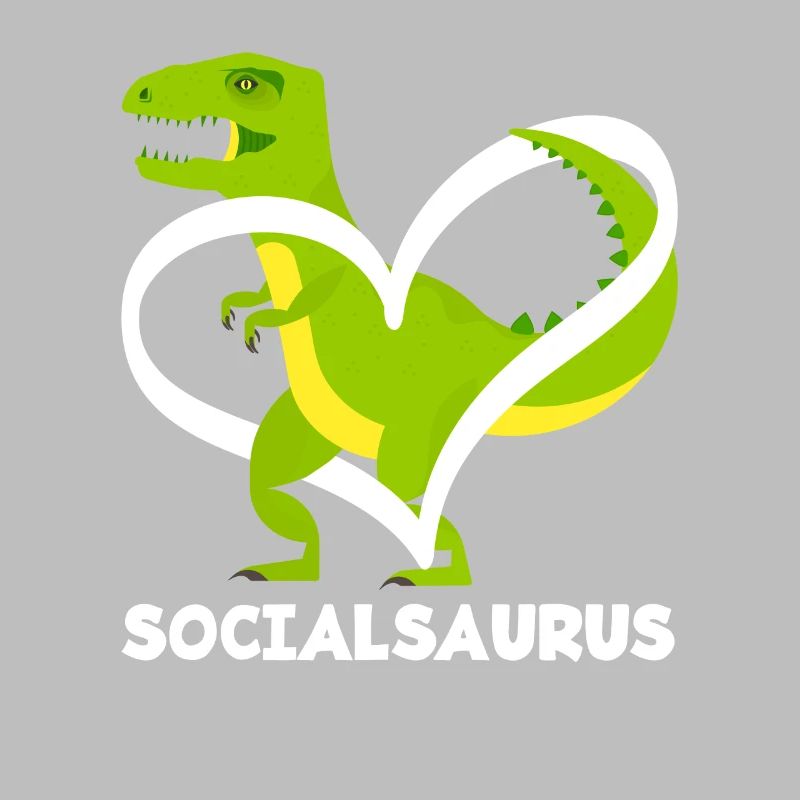 Socialsaurus Dinosaurier Herz