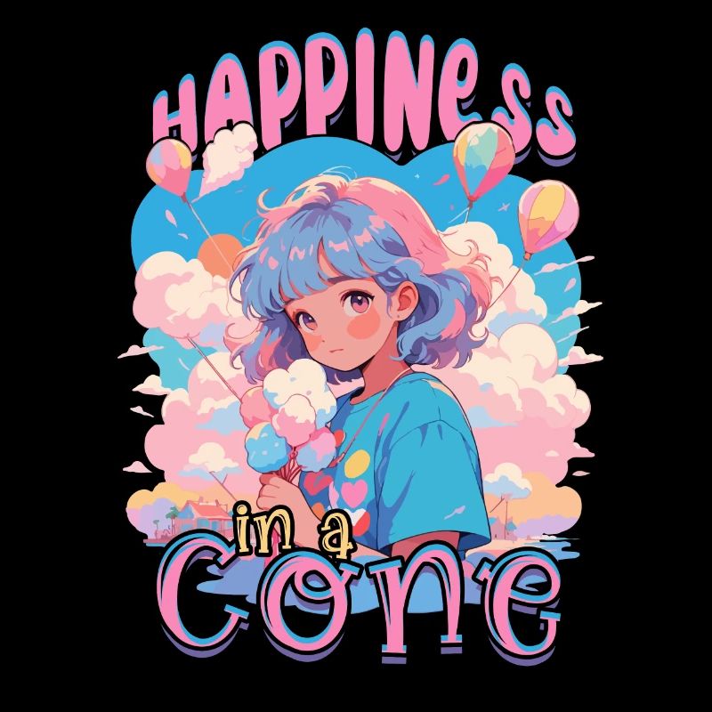 Zuckerwatte Happiness In A Cone
