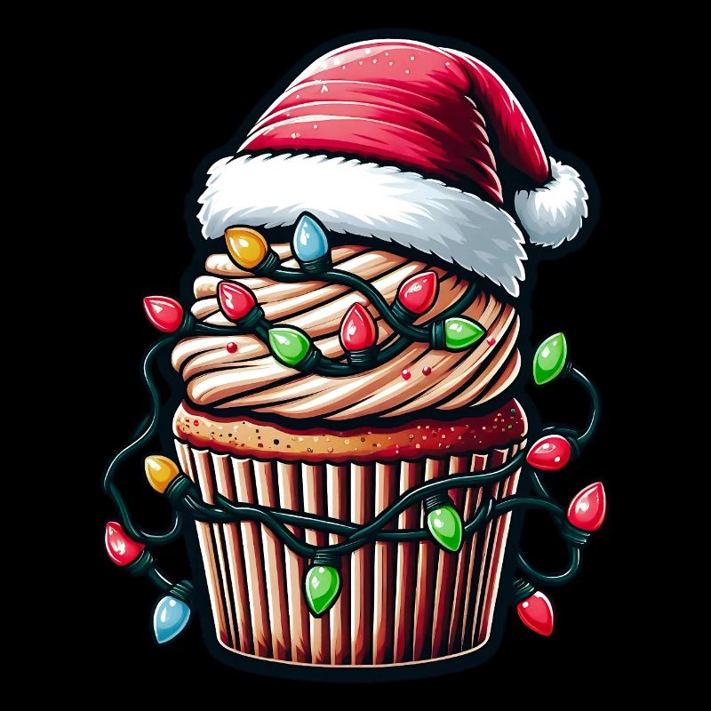 Cupcake Baking Baker Christmas Hat Xmas