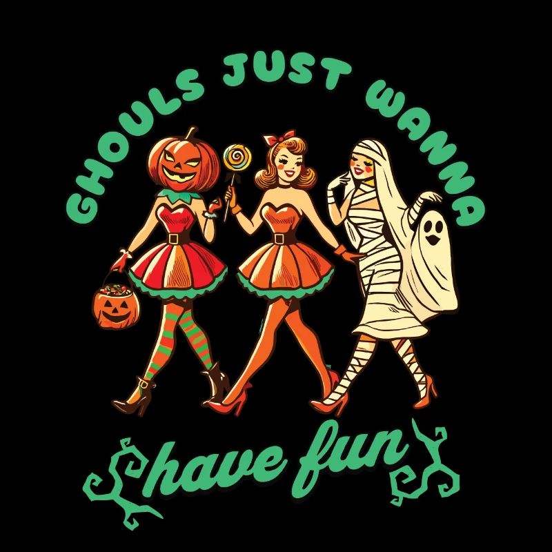 Les goules veulent juste s’amuser Conception d’Halloween