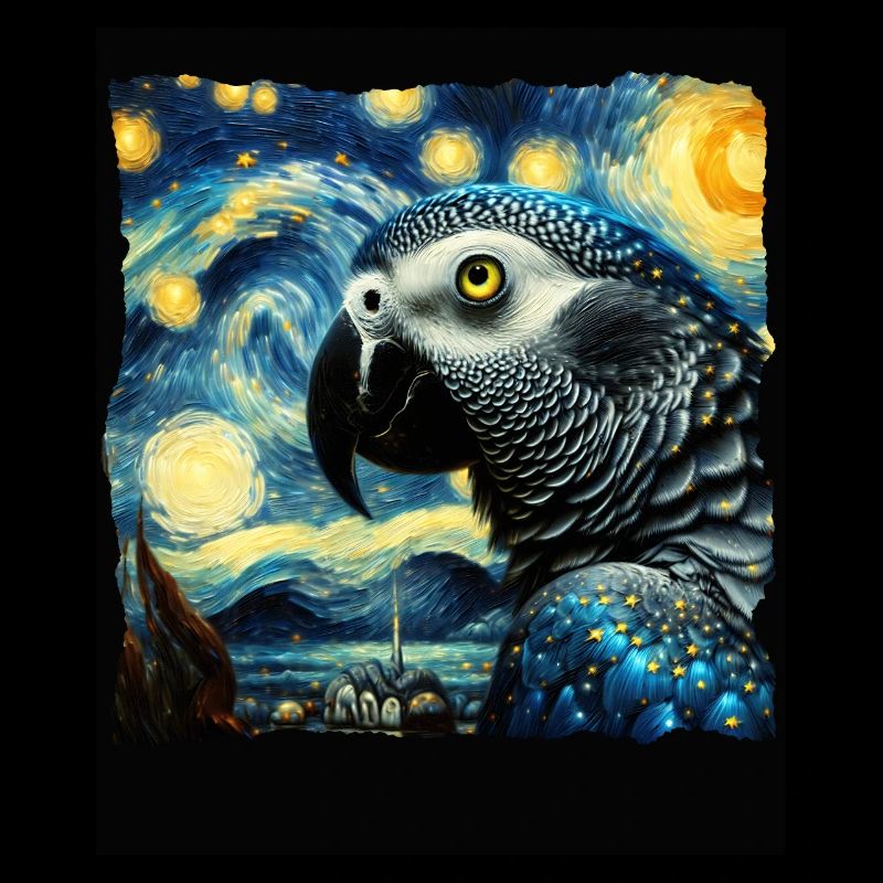 Graupapagei Starry Night