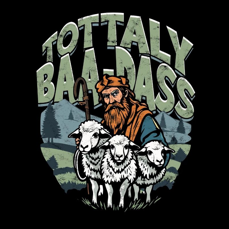 Shepherd Sheep Sheep Shepherd Totally Baa-dass