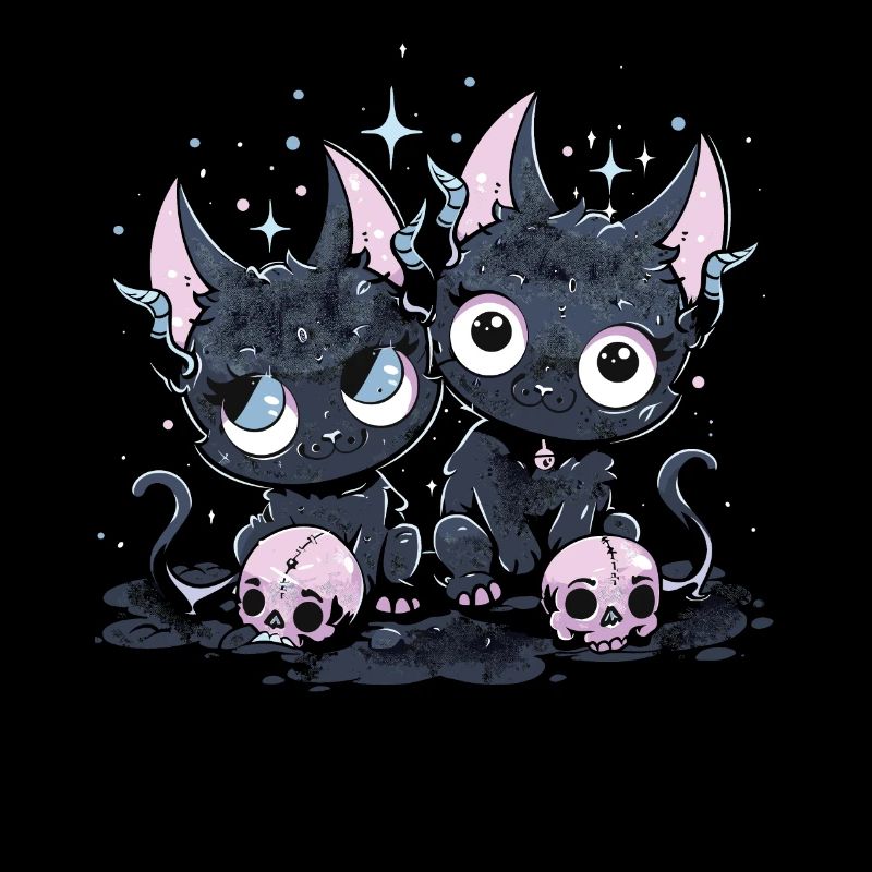 Kawaii Cat Pastel Goth Devilish