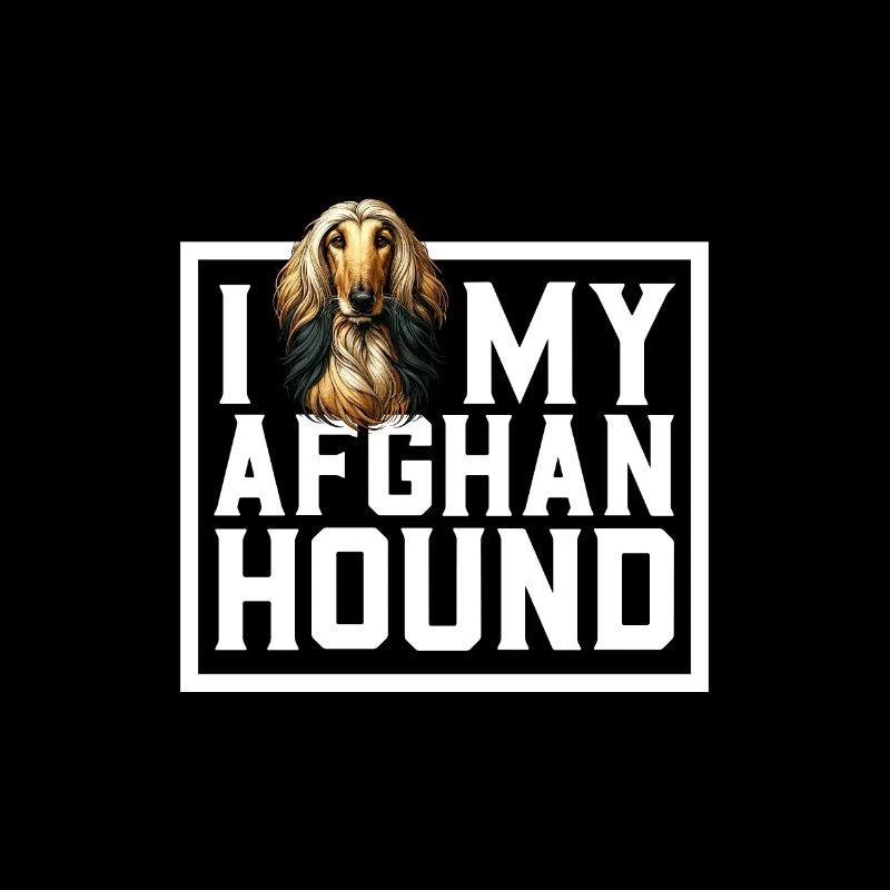 J’adore mon lévrier afghan