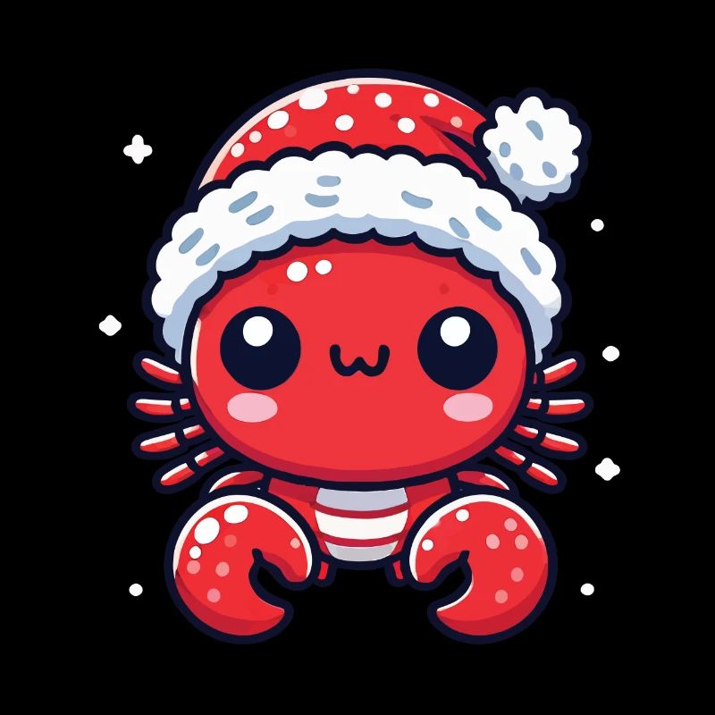 Süßer Weihnachtskrabbe Freude