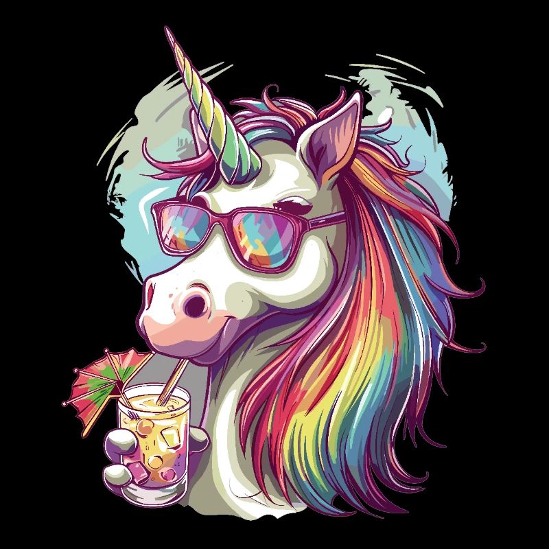 Colorful Refreshing Cocktail Unicorn