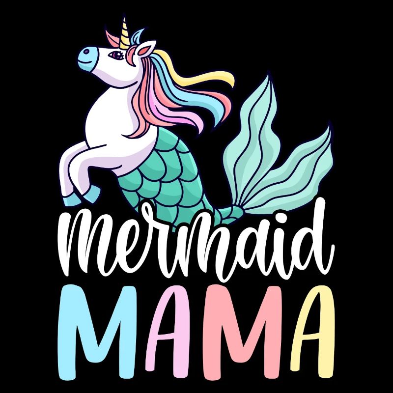 Sirène Mama Sirène Maman Conception graphique pour