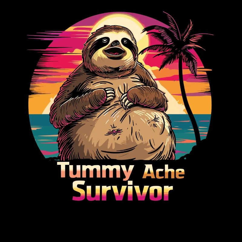Funny Sloth Meme Stomach Ache