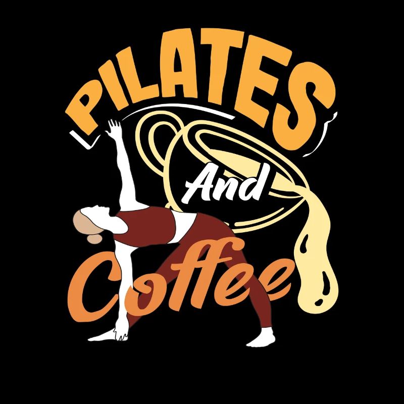 Pilates and coffee for morning routine
