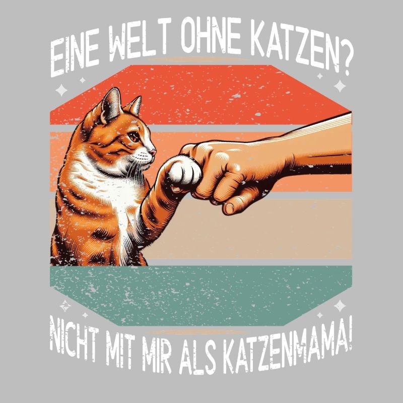 Katzen Mama Muttertag Elternteil Mama