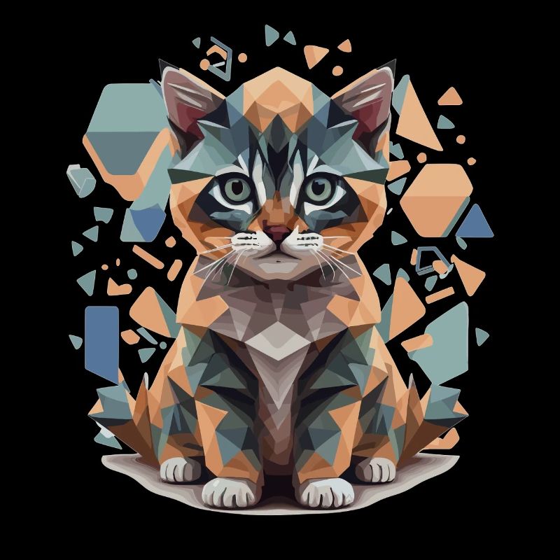 Polygon Cat Low-Poly