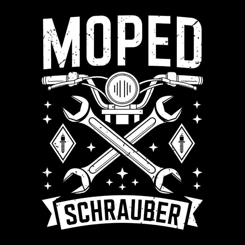 Moped Schrauber Mopedfahrer Motorrad