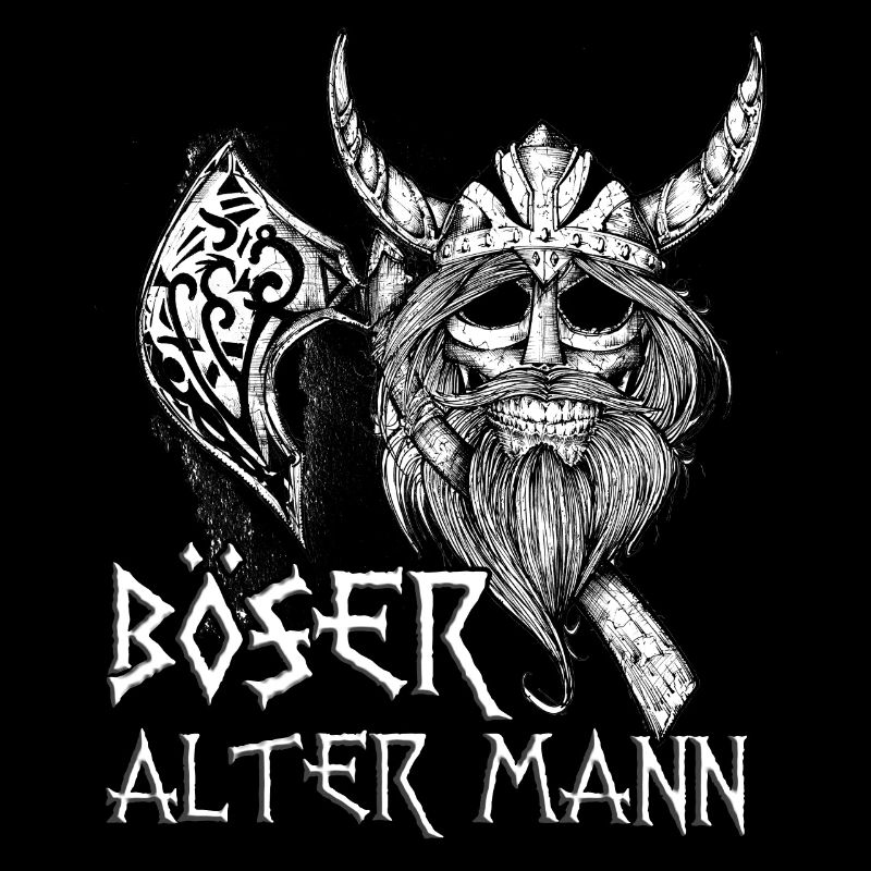 Wikinger Böser Alter Mann Ein