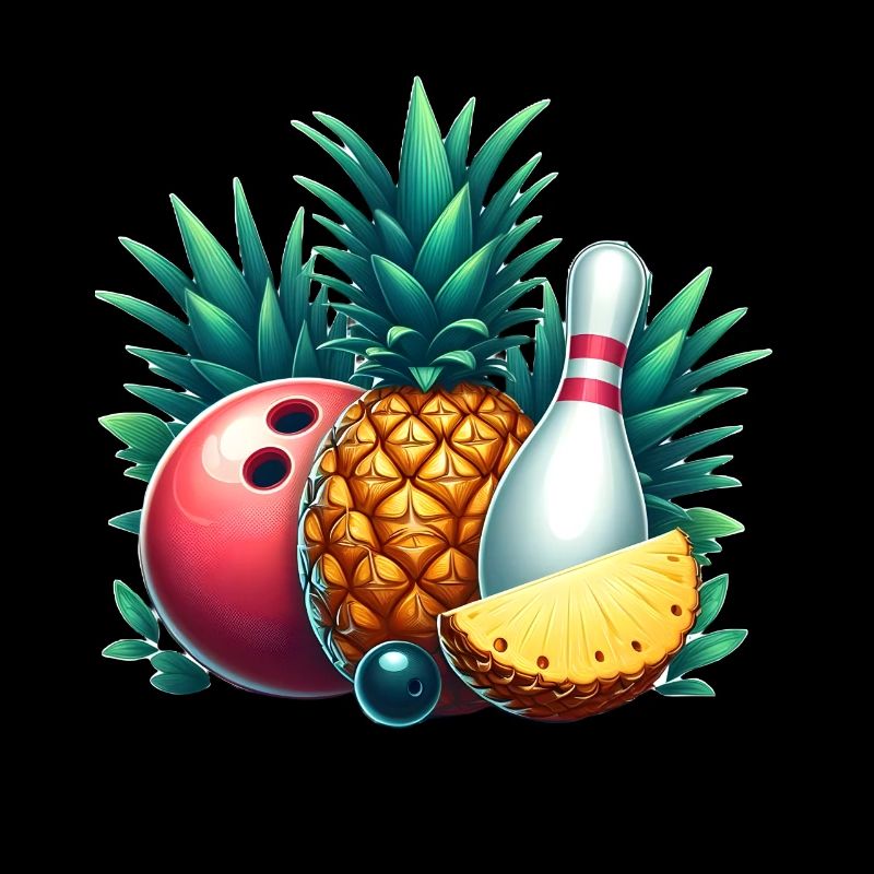 Bowling ball and pineapple
