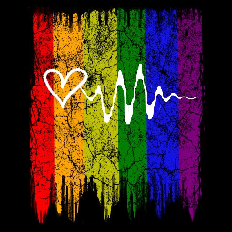 Regenbogen Herz