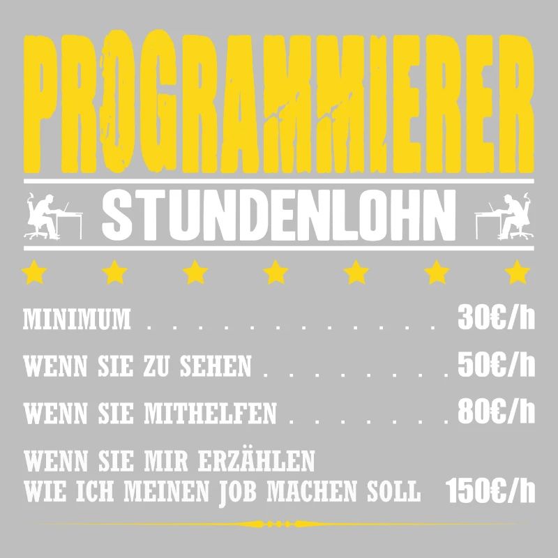 Programmierer Stundenlohn Informatik IT-Techniker