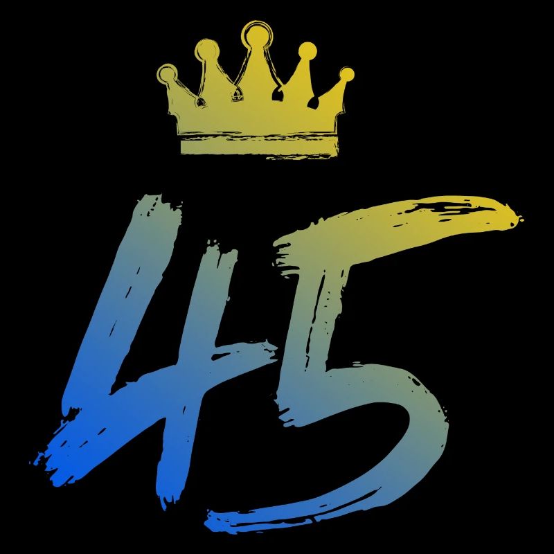 45 Number crown