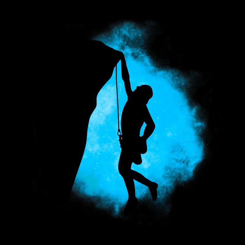 Rock Climb Silhouette