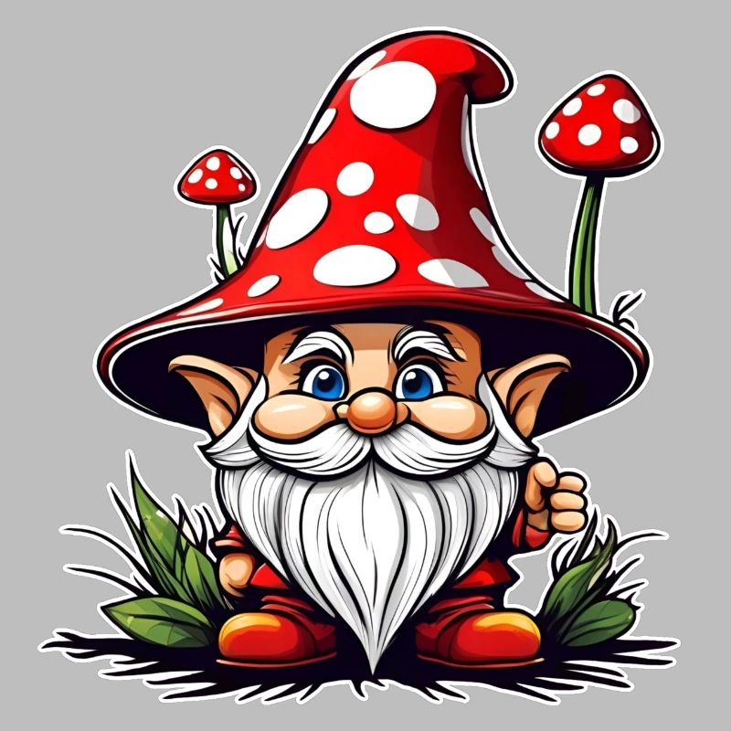 Cute Toadstool Leprechaun