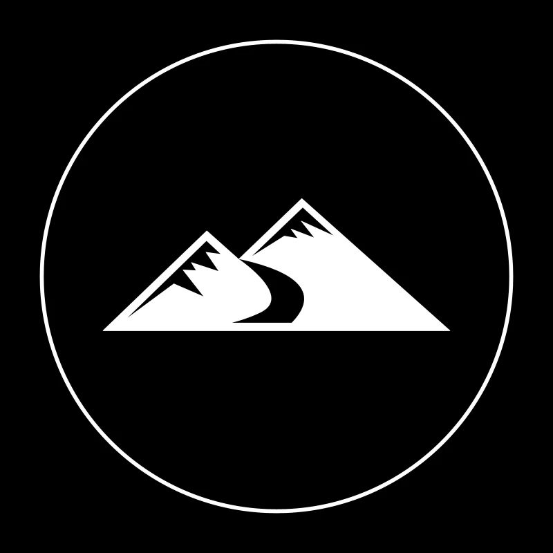 Mountains Icon Circle