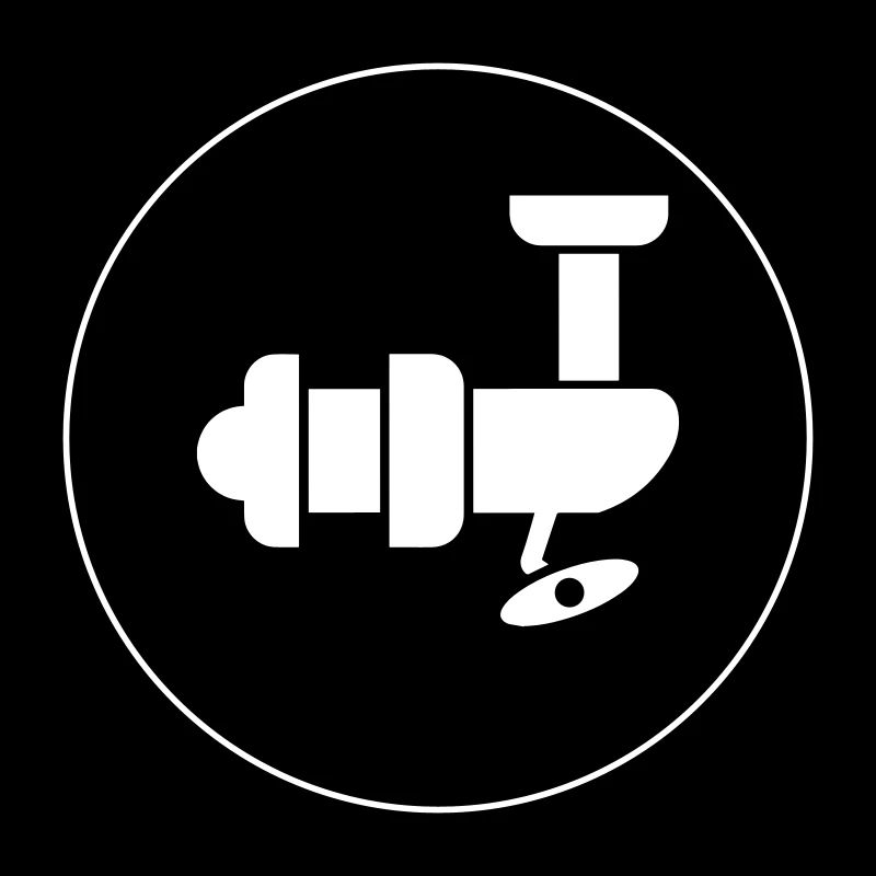 Fishing Reel Symbol Circle