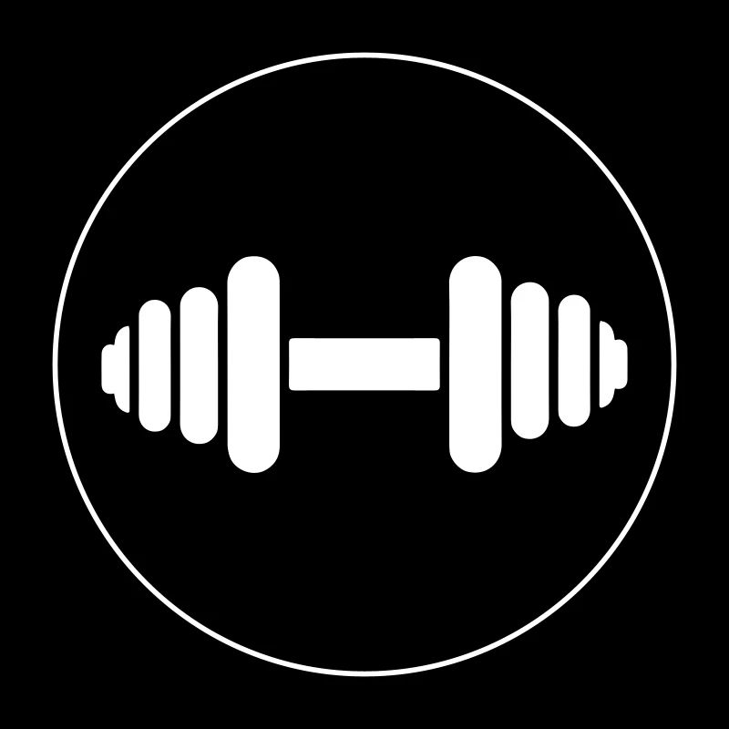 Dumbbell weights icon