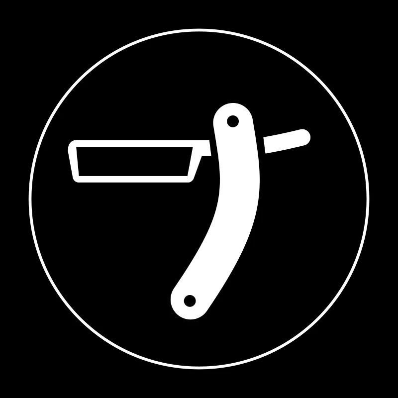 Shaving Barber Circle