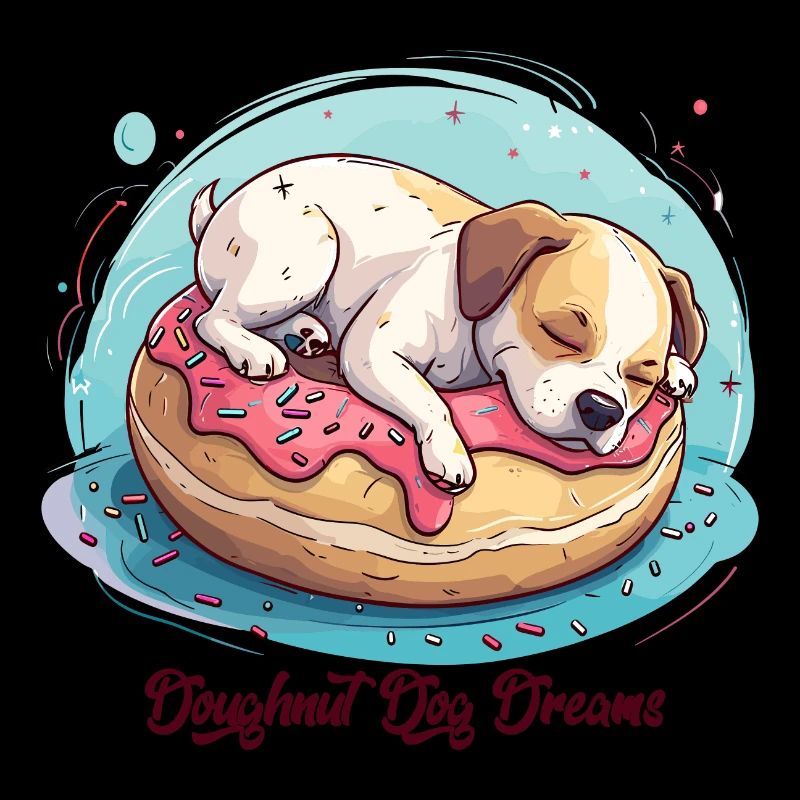 Doughnut Dog Dreams Donut Hunde Träume