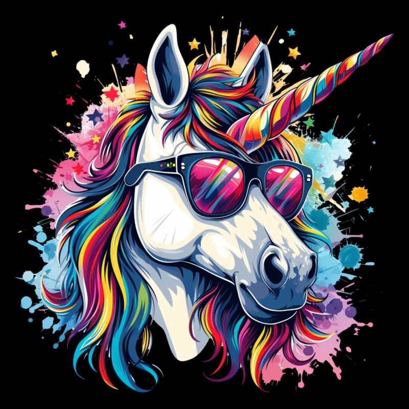 Fête Cheval Licorne Coloré Carnaval
