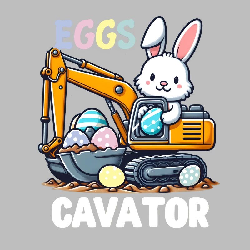 The Easter Bunny Pun Eggscavator