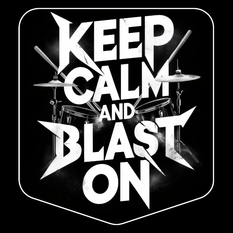 Schlagzeug Spruch Drummer Schlagzeuger Blast Beats