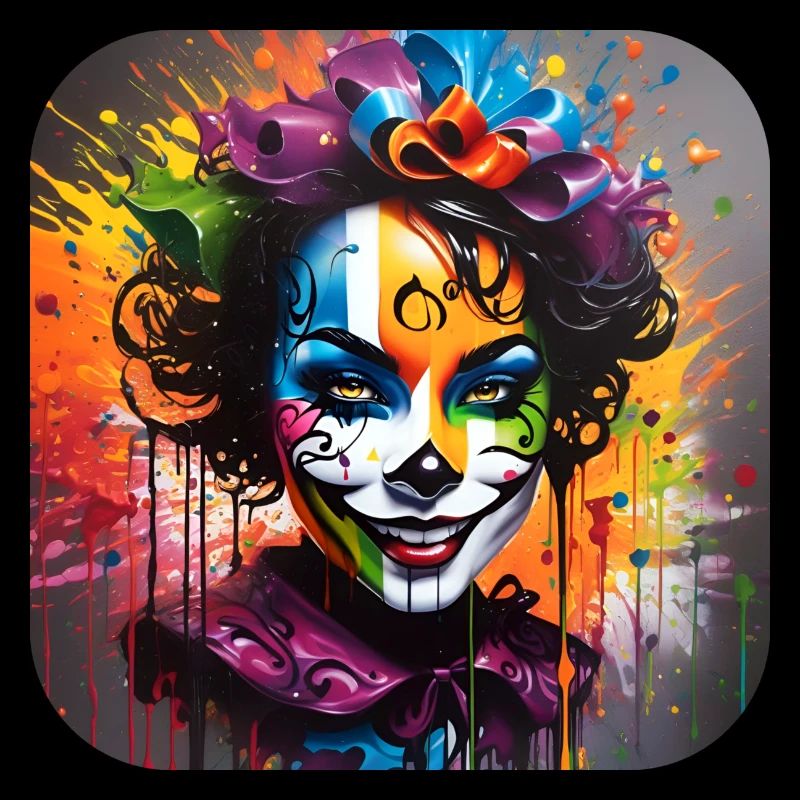 Cooles Harlequin Poker Gothic Mädchen