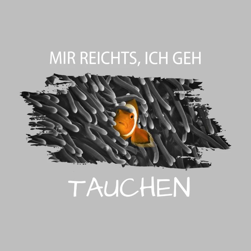 tauchen Spruch diving Clownfisch