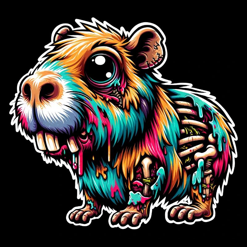 Capybara Zombie Monstre