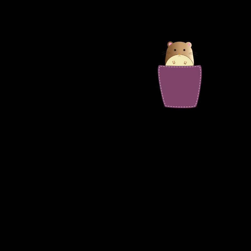 Hamster in Brusttasche Nager in Tasche