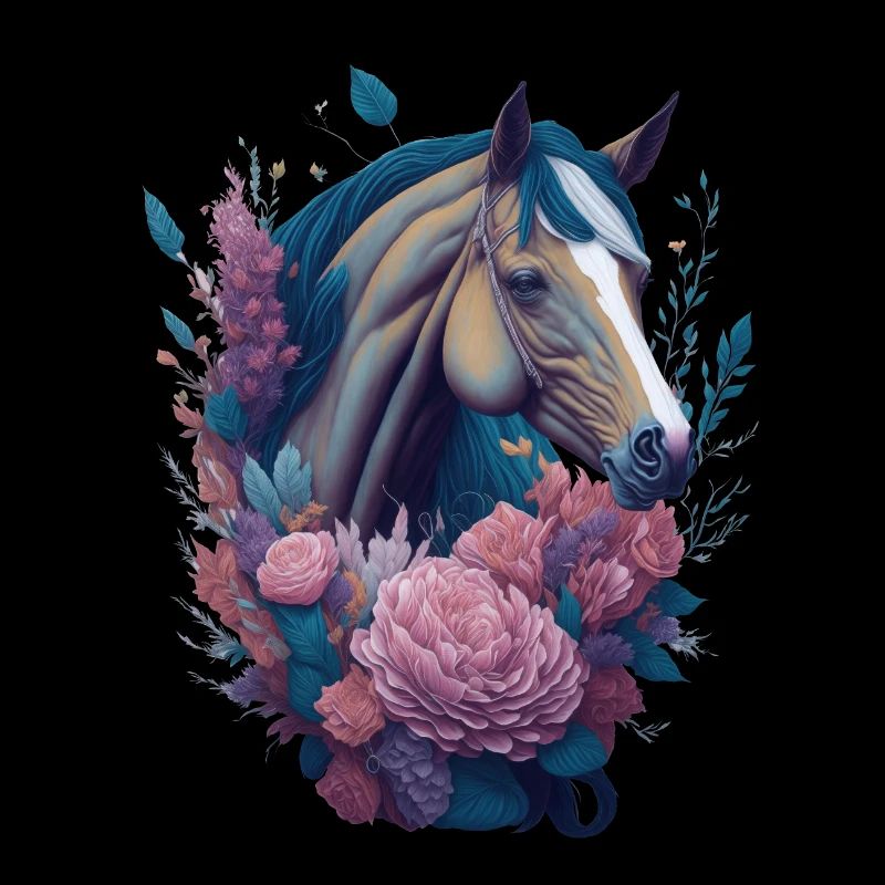 Pferd Blumen