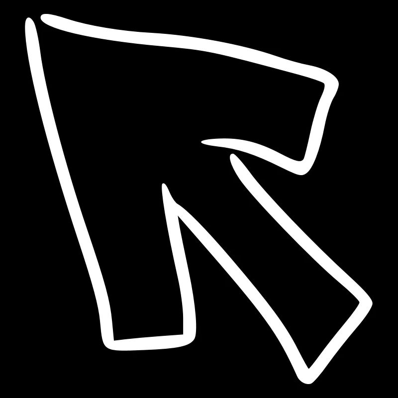 Arrow drawing sketch white