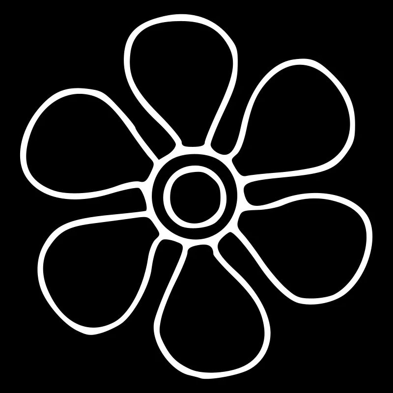 Flower drawing nature sketch white