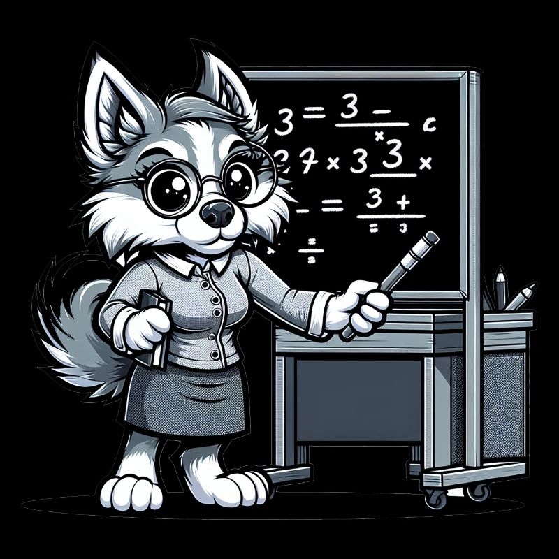 Professeur de chien mignon