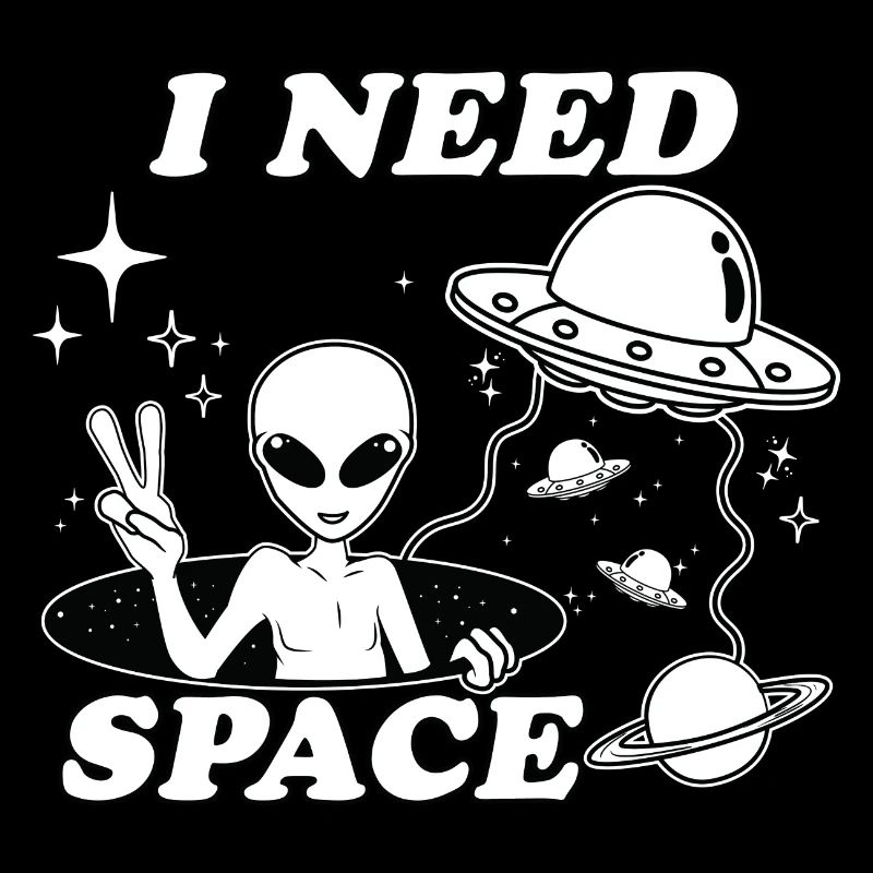 Vaisseau spatial OVNI extraterrestre drôle de l’espace