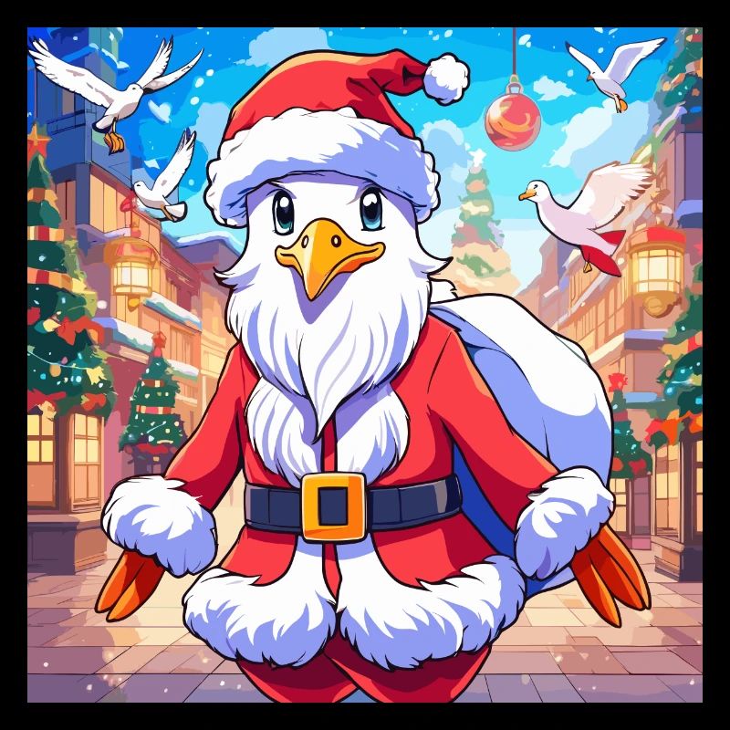 Mouette, Père Noël, Noël, Saint-Nicolas, Noël
