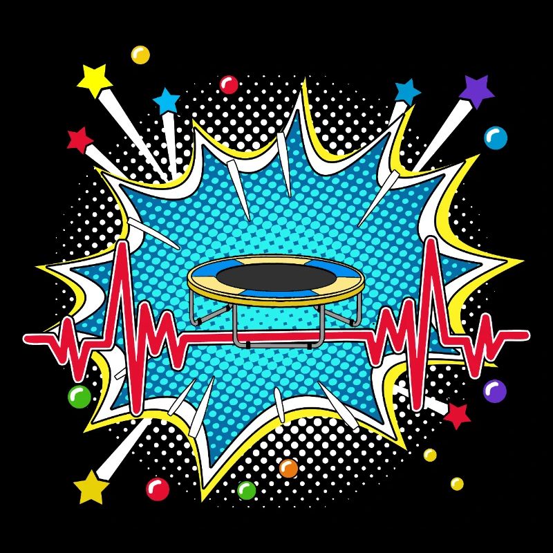 Bitcoin Pop Art Comic Retro Herzschlag