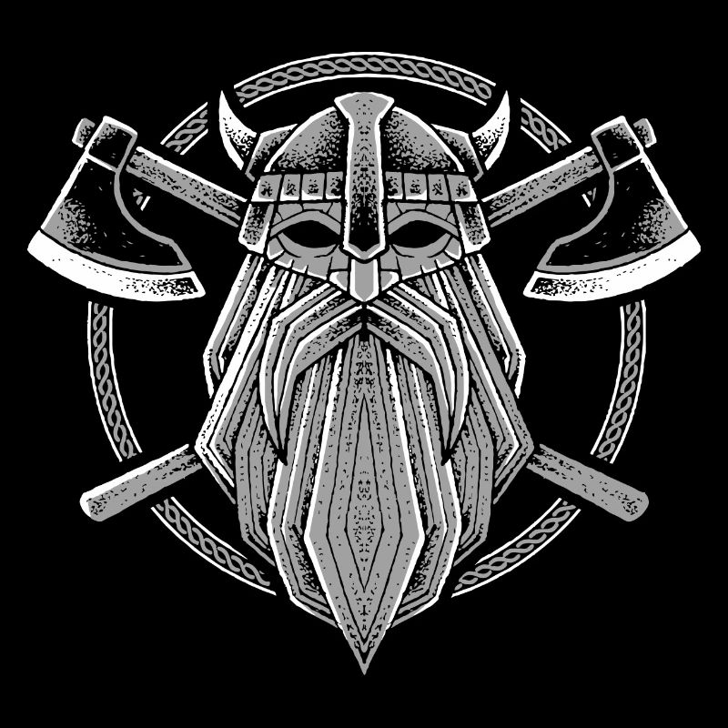 Vikings with crossed axes
