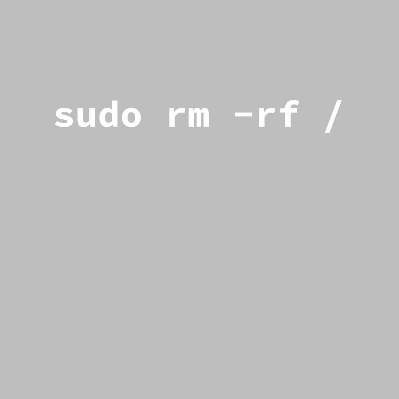 Ordinateur - Sudo rm -rf / Tux Linux Penguin -
